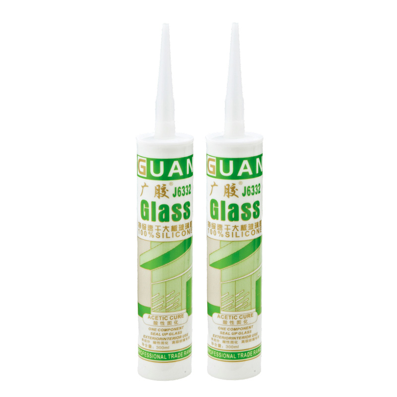 Fast cure silicone sealant used for large glass panel installation